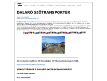 Tablet Screenshot of dalarosjotransporter.se